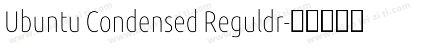 Ubuntu Condensed Reguldr字体转换